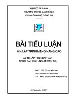tiểu luận môn lập trình mạng nâng cao lập trình bài toán người sản xuất - người tiêu thụ