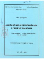 Nghiên cứu một số đặc điểm miễn dịch ở phụ nữ sẩy thai liên tiếp