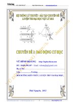 (41 chuyên đề)ÔN THI ĐH VẬT LÍ: CHUYEN DE 2- DAO ĐỘNG CƠ HỌC