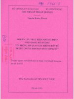 Nghiên cứu thực hiện phương pháp nhận dạng đối tượng với thông tin quan sát không đầy đủ trong thăm dò tìm bom đạn dưới lòng đất