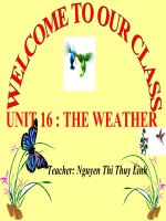 UNIT 16 : THE WEATHER - L1 : 1,2