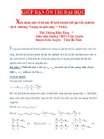 Xây dựng một số hệ quả để giải nhanh bài tập trắc nghiệm vật lí  chương“Lượng tử ánh sáng ” _VL12_.