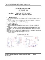 THIẾT KẾ VÀ ỨNG DỤNG MẠCH HIỂN THỊ ĐỒNG HỒ SỐ