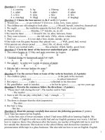 de KT tieng anh HK 1 lop 8