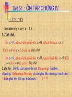 ÔN TẬP CHƯƠNG IV_ĐẠI SỐ 9