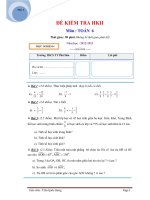 Đề KT Toán 6 HKII (12-13)