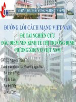 tiểu luận đường lối cách mạng