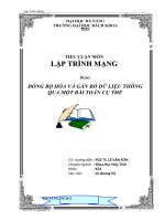 tiểu luận môn lập trình mạng đồng bộ hóa và gắn bó dữ liệu thông qua một bài toán cụ thể