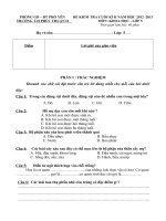 Đề  KTCuoi  HKII môn Khoa học  -5 CKTKN