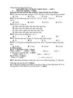 de kiem tra cuoi nam lop 3 mon TV + Toan