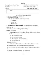 Đề thi giữa kỳ học kỳ 2 lớp 1