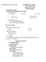 De kiem tra toán cuói kỳ 1