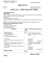 giao an the duc lop 8 hoc ki II