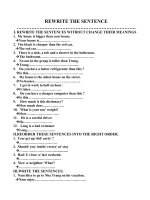 Đề cương ôn tập T.A Lớp 7 HKII