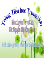 luyen tu va cau tuần 7