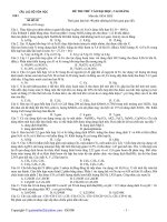 đề thi thử đại học môn hóa số 001