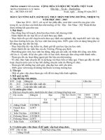 Báo cáo tổng kết cả năm tổ năm 2012 -2013