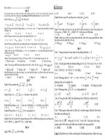 KT trac nghiem toan 9 on THPT HOT