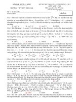 DE THI THU DAI HOC 2013 HAY