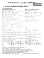 KIỂM TRA HỌC KÌ II MÔN VẬT LÝ 9