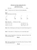 de khao sat hoc sinh gioi lop 1.