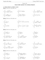 Bài tập tích phân hay