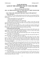 Luyện thi đại học Sử Thế Giới