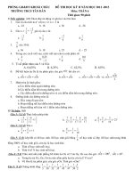 ĐỀ+ĐA THI HỌC KỲII TOÁN 6(12-13)