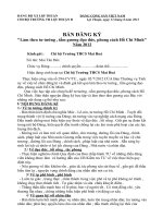 Ban dang ki hoc tap va lam theo TGĐHCM