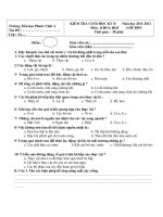 KT CUOI KII - KHOA HOC - LOP 4