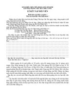 Kịch bản kết nạp đội viên