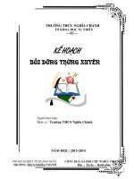 ke hoach BDTX cua ca nhan 13-14 THCS Quang Ngai
