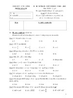 Bộ đề thi - đáp án hk1