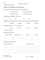 ON TAP CUOI HỌC KÌ 2 LOP 3