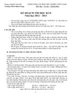 KẾ HOẠCH THI HỌC KÌ II