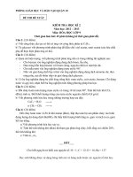 Đề THI THỬ HKII LỚP 9 NĂM HỌC 2012-2013