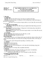 Tiết 30 Đặc điểm chung và vai trò ngành chân khớp