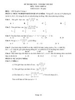 de thi học kì 2 năm hoc 2012 - 2013 có TN