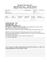 Đề kiểm tra  cuối HKII Tiếng Việt + Toán lớp 3