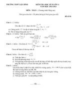 de thi hoc ki 2 Mon Toan 11 nang cao( co dap an)