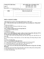 de thi sư - dia cuoi ki 2 dap an