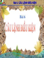 bài 6 câu lênh điều kiện