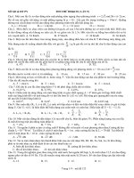 SƯU TẦM ĐỀ ÔN ĐH CÓ ĐA