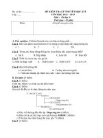 Đề thi Tin họcHọc kì I - Quyển 1