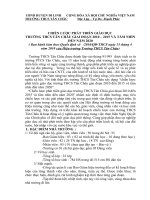 Chiến lược phát triển giáo dục THCS Tân Châu