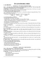 ÔN TẬP  SINH HỌC 9 HỌC KỲ II