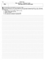 de kiem tra 1 tiet toan 9