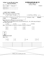 Đề thi cuối kì 2 môn toán 4