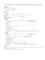 Tính Khoảng cách trong hình học bằng TP