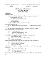 ĐỀ KIỂM TRA LỚP 2 HỌC KỲ II